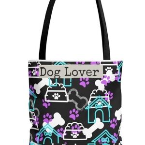 Chic Dog Lover Tote Bag - Personalization Available.